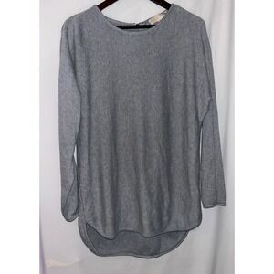 Michael Kors Womens Gray Long Sleeve‎ Knit Sweater Casual Round Neck Top
